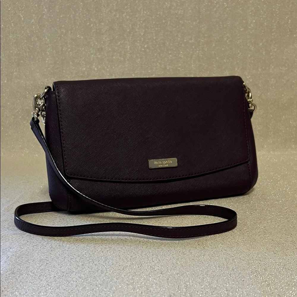 Kate Spade Laurel Way Greer Crossbody Bag, Deep Purple - Picture 2 of 12
